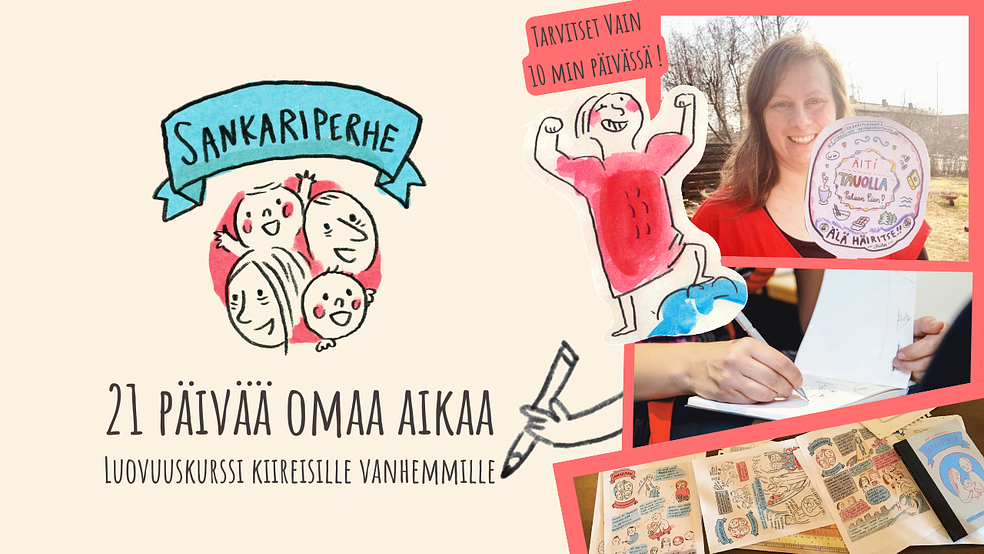 21 päivää omaa aikaa - luovuuskurssi kiireisille vanhemmille by Ami Creative Studio